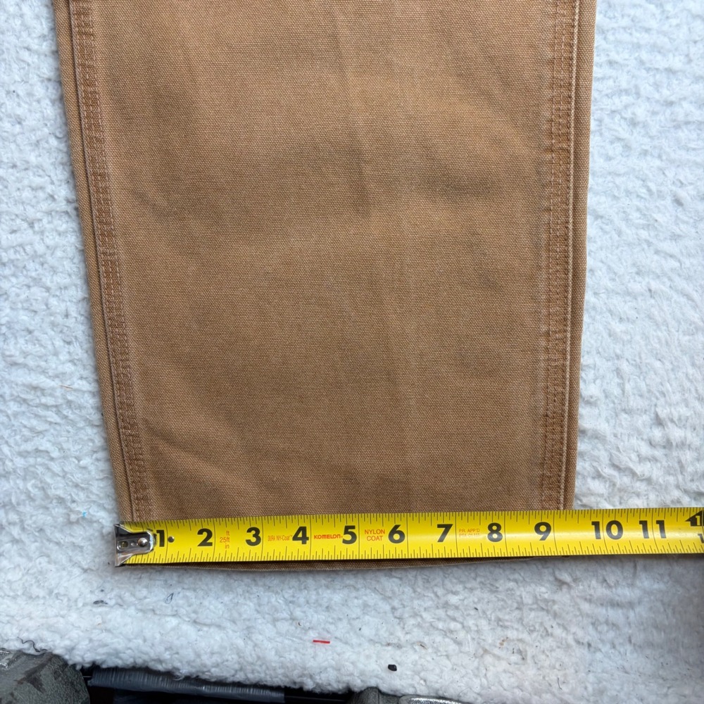 Carhartt B11-BRN Loose Original Fit Carpenter Pants Brown Canvas 34x30 (32x29) - Picture 7 of 8